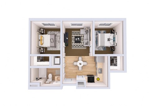 One Bedroom Floorplan at Ovation at Paine Field